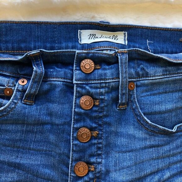 Madewell Distressed Cali Demi-Boot Denim Cropped Jeans - Women’s 24 - Picture 8 of 10